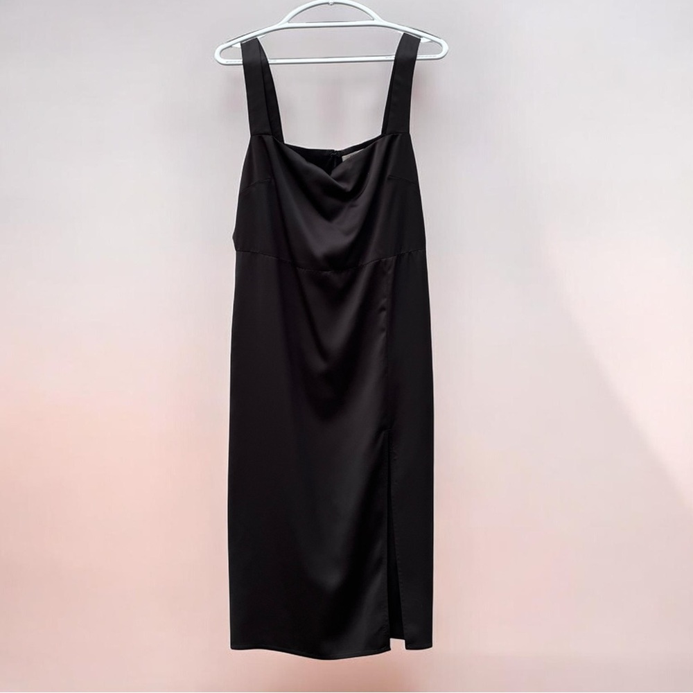 Prim Elegant, Sexy Black Midi Dress- XL- Party Guest Event